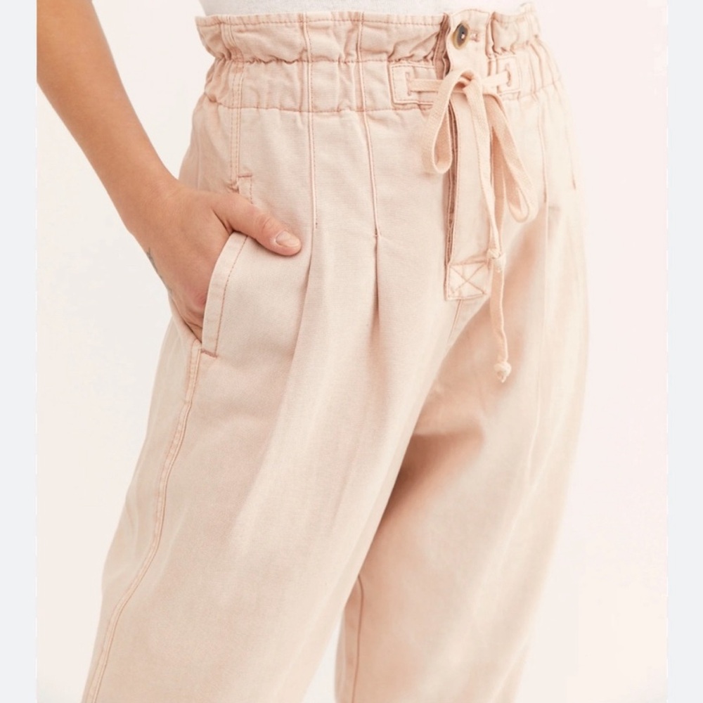 Free People Dusty Rose Paper Bag pants women’s size 6